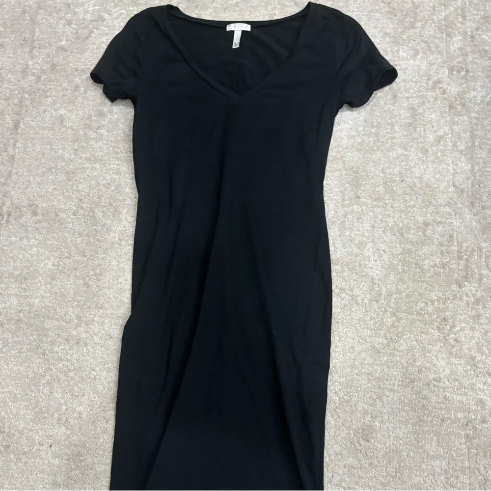 Elegant Black V-Neck Dress